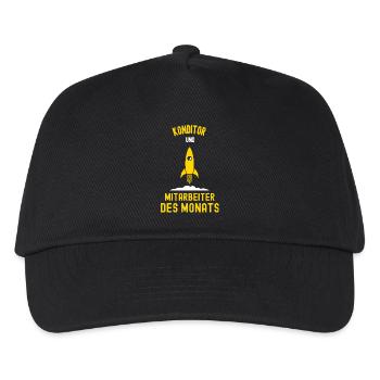 Konditor Mitarbeiter des Monats Konditorei Kollege - Kinder Basecap - Schwarz - Vorne