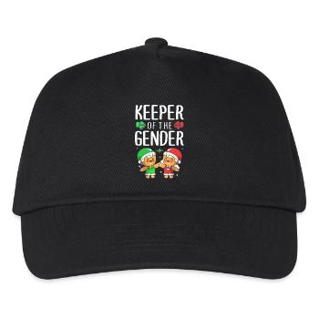Baby shower Christmas expectant parents - Kids’ Baseball Cap - black - Front