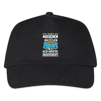 Night shift I'm allowed to look like this - Kids’ Baseball Cap - black - Front