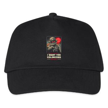 Affiche promotionnelle sur la colonisation de Mars - Casquette de baseball Enfant - noir - Devant