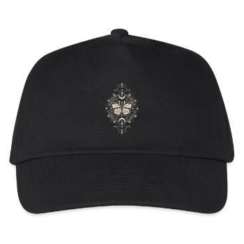 Astronomie - Mystischer Monarch Mondphase Schmetterling - Kinder Basecap - Schwarz - Vorne