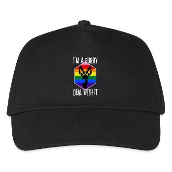 I'm A Furry Deal With It - Kids’ Baseball Cap - black - Front