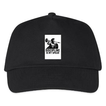 Spartan Discipline – Barbell Spear - Kids’ Baseball Cap - black - Front
