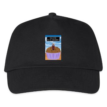 Willkommen zum Dessert - Kinder Basecap - Schwarz - Vorne