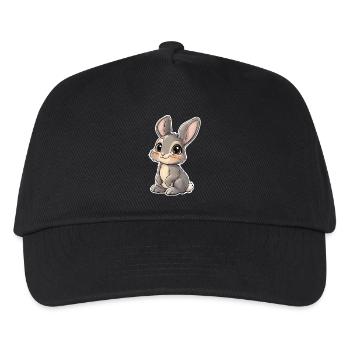 Hase - Kinder Basecap - Schwarz - Vorne