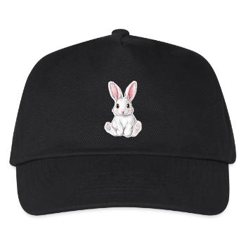 Hase - Kinder Basecap - Schwarz - Vorne