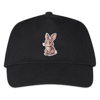 Hase - Kinder Basecap - Schwarz - Vorne