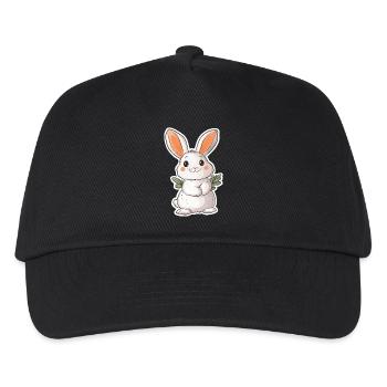 Hase - Kinder Basecap - Schwarz - Vorne
