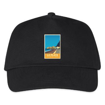 La Playa Poster Valle Gran Rey - Kinder Basecap - Schwarz - Vorne