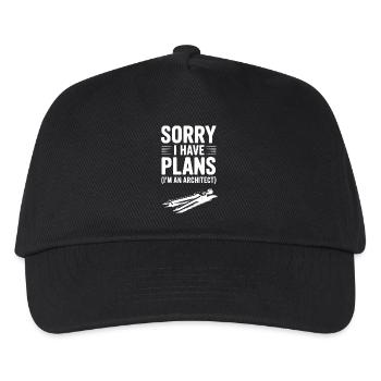 Sorry I Have Plans (I’m an Architect) - Kids’ Baseball Cap - black - Front
