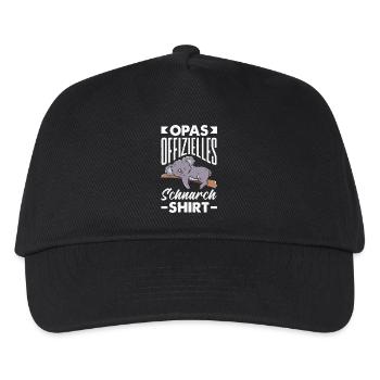 Grandpa's official snoring shirt – Koala - Kids’ Baseball Cap - black - Front