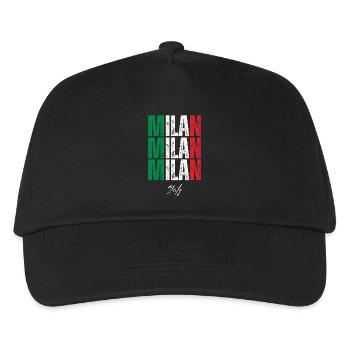 Milan Italy, souvenir of Milan - Kids’ Baseball Cap - black - Front