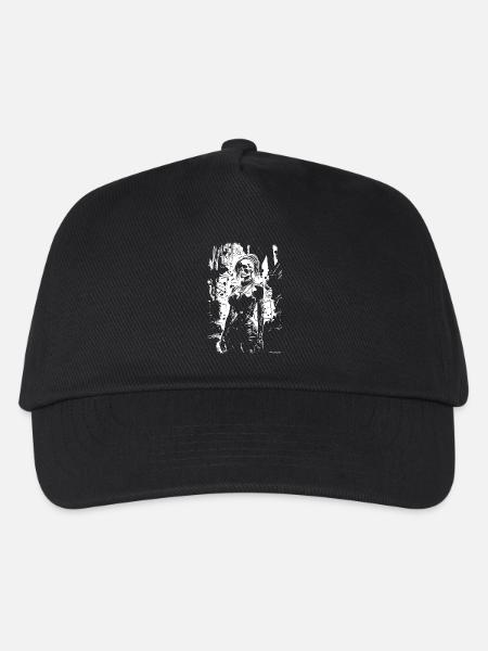 Skull Face Urbanheld - Kinder Basecap - Schwarz