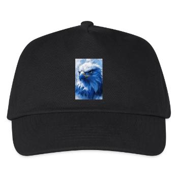 Illustration of an eagle - Kids’ Baseball Cap - black - Front