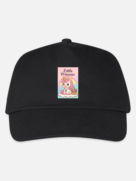 Little Unicorn Princess - Kids’ Baseball Cap - black