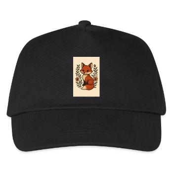 Large tortoiseshell - Kids’ Baseball Cap - black - Front