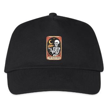 THE SLICE SEER Skeleton Pizza Tarot Moon Stars - Casquette de baseball Enfant - noir - Devant