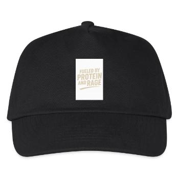 FUELED BY PROTEIN AND RAGE - Kids’ Baseball Cap - black - Front