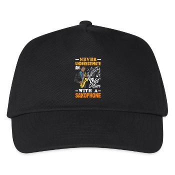 Saxophone - Kids’ Baseball Cap - black - Front