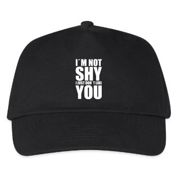 I ́m not shy I just don ́t like you - Kids’ Baseball Cap - black - Front