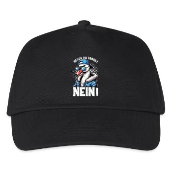 Bevor Du Fragst Nein Schwan Schlechte Laune - Kinder Basecap - Schwarz - Vorne