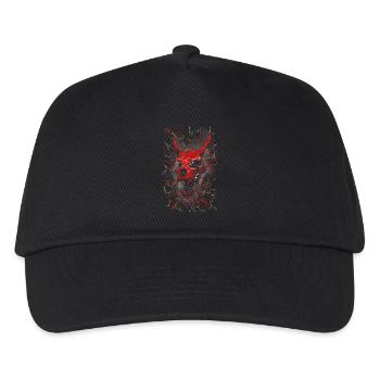 Crâne de Démon Brisé au néon - Casquette de baseball Enfant - noir - Devant