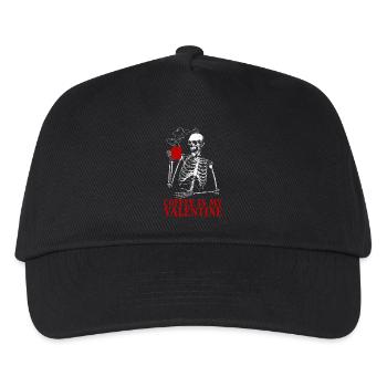 Coffee Is My Valentine's Day – Skeleton Coffee for M - Kids’ Baseball Cap - black - Front