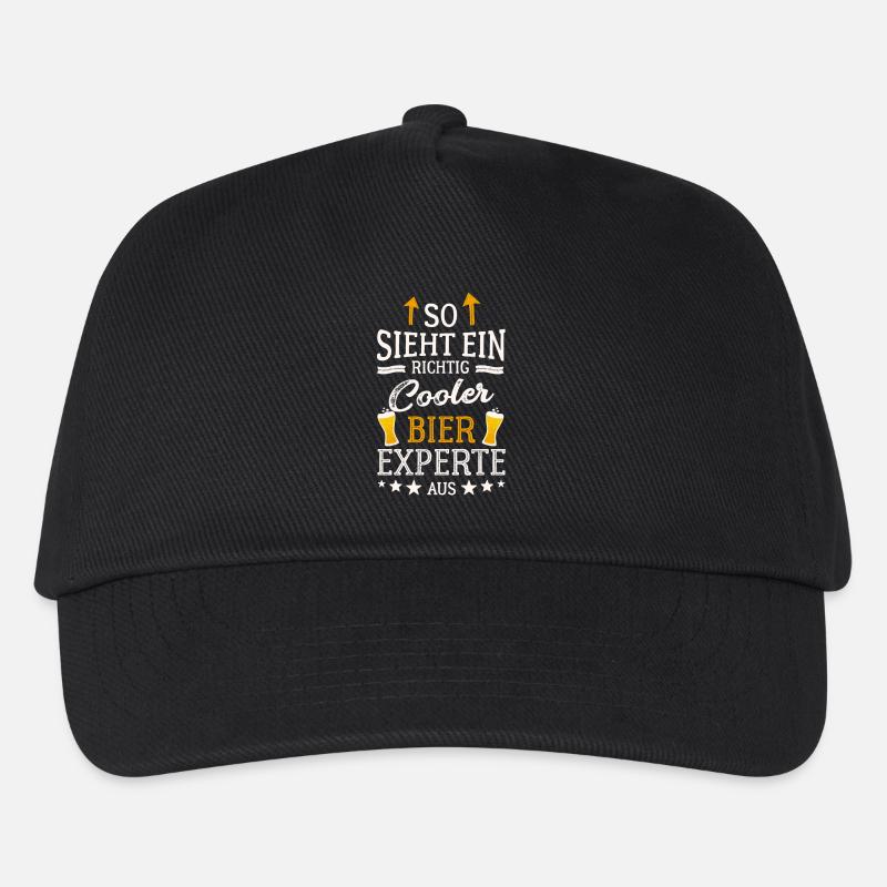 This is what a really cool beer expert looks like - Kids’ Baseball Cap - black