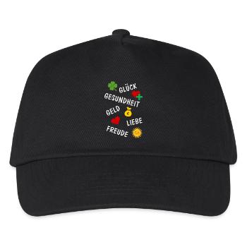 Lucky Shamrock Lucky Charm Congratulations - Kids’ Baseball Cap - black - Front