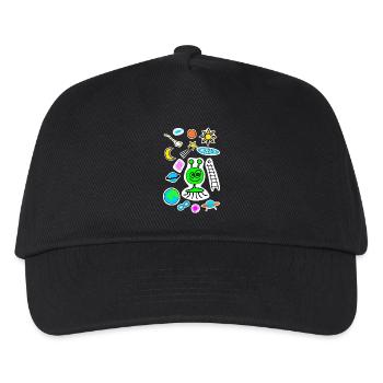 Gribouillis d’espace - Casquette de baseball Enfant - noir - Devant