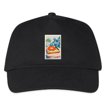 Tropical Turntable Vibe - Casquette de baseball Enfant - noir - Devant