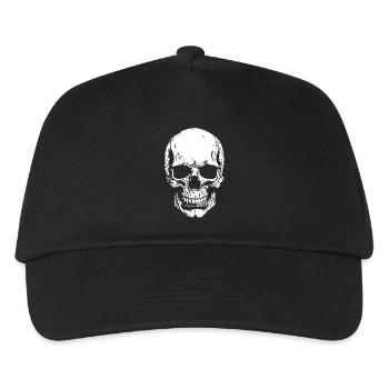 Skull Contrast Print - Kids’ Baseball Cap - black - Front