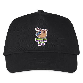 Se détendre à 4 ans paresseux - Casquette de baseball Enfant - noir - Devant