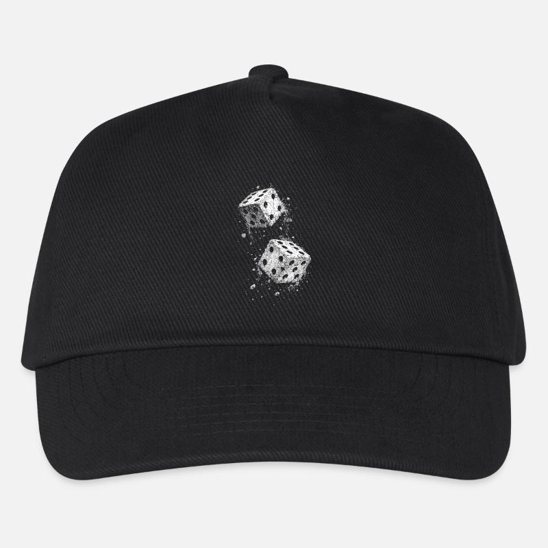 Würfel - Kinder Basecap - Schwarz