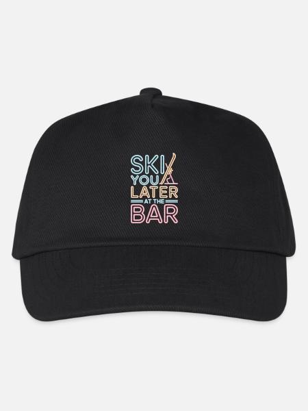 Ski You Later At The Bar Skifahren Apres Ski Bar - Kinder Basecap - Schwarz