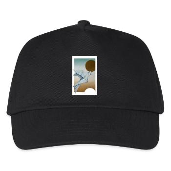 Origami Dove - Kids’ Baseball Cap - black - Front