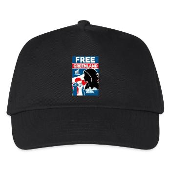 Free Greenland - Kids’ Baseball Cap - black - Front