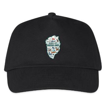 Hands Off Greenland Europe Solidarity - Kids’ Baseball Cap - black - Front
