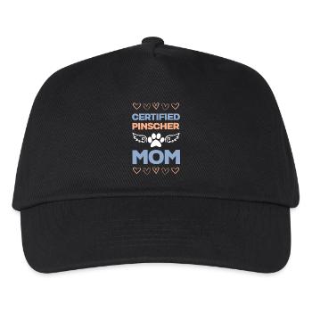 Pinscher Mom Certified - Kids’ Baseball Cap - black - Front