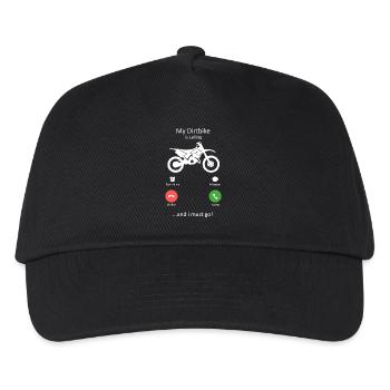 Ma moto m’appelle et je dois y aller - Casquette de baseball Enfant - noir - Devant