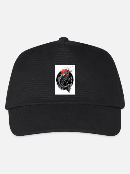 Crimson Ink Shrimp im Kreis - Kinder Basecap - Schwarz