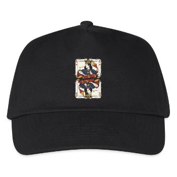 Cerf-volant Cerf-volant Roi dans le vent - Casquette de baseball Enfant - noir - Devant