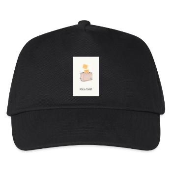 Rise & Toast – Funny Kitchen Saying - Kids’ Baseball Cap - black - Front