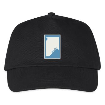 Direction Poster Blue – Modern Minimal - Kids’ Baseball Cap - black - Front