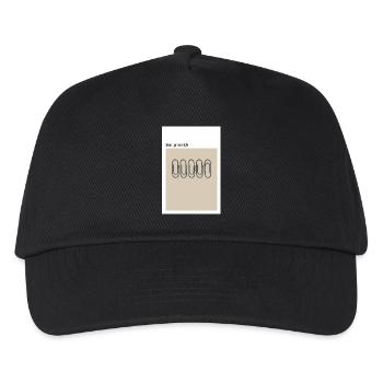 Chaos – German Style Paper Clips Beige - Kids’ Baseball Cap - black - Front