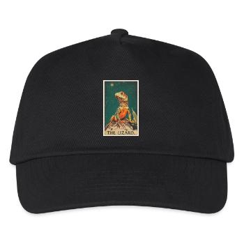Eidechsen Eidechse - Kinder Basecap - Schwarz - Vorne