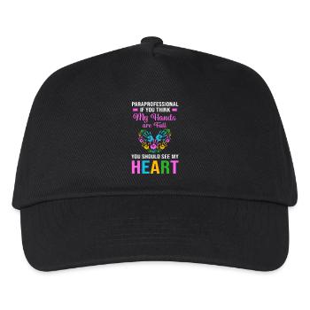 Paraeducator Teacher Assistant Paraprofessional - Kids’ Baseball Cap - black - Front