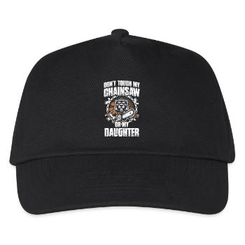 Don't touch my chainsaw woodcutter making - Kids’ Baseball Cap - black - Front