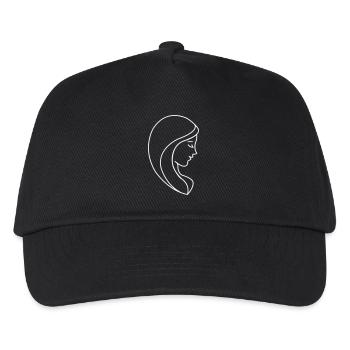 Elegante Frau Silhouette - Kinder Basecap - Schwarz - Vorne