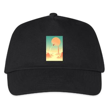Erste Reisen jenseits ferner Horizonte - Kinder Basecap - Schwarz - Vorne